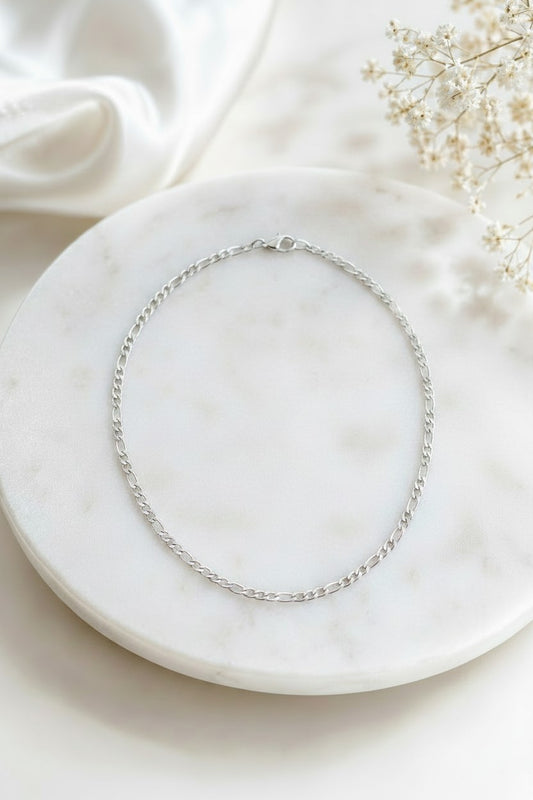Men's Stainless Steel Flat Chain Necklace