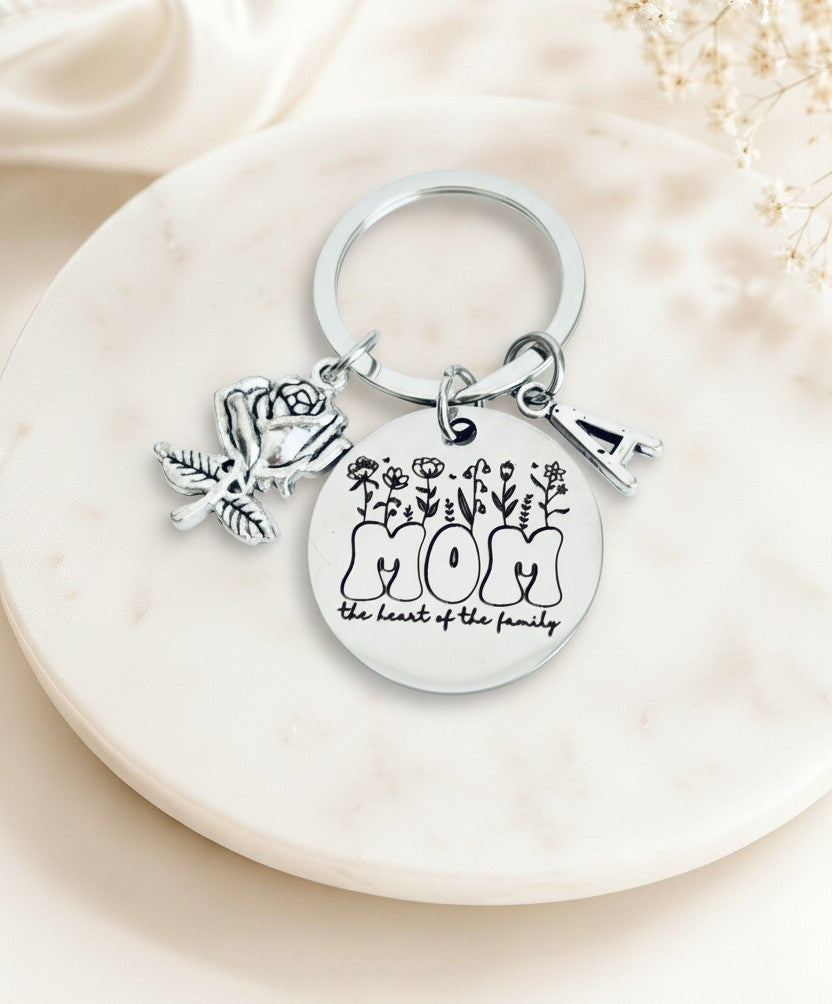 Personalized Mom Keychain