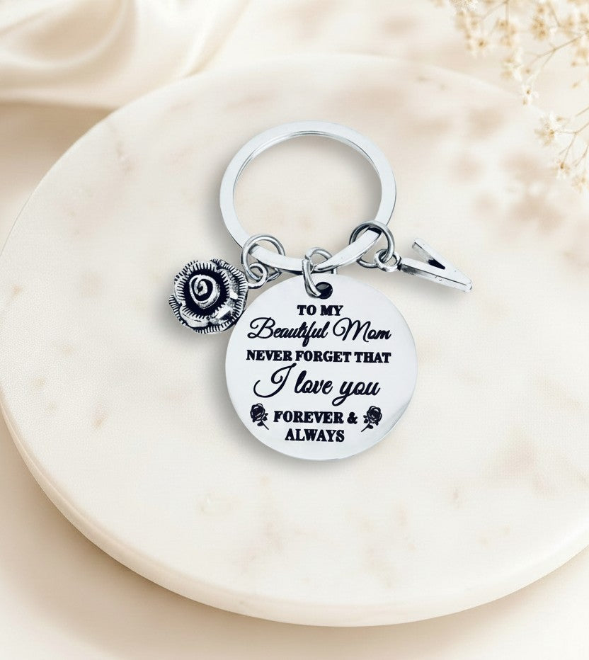 Personalized Mom Keychain