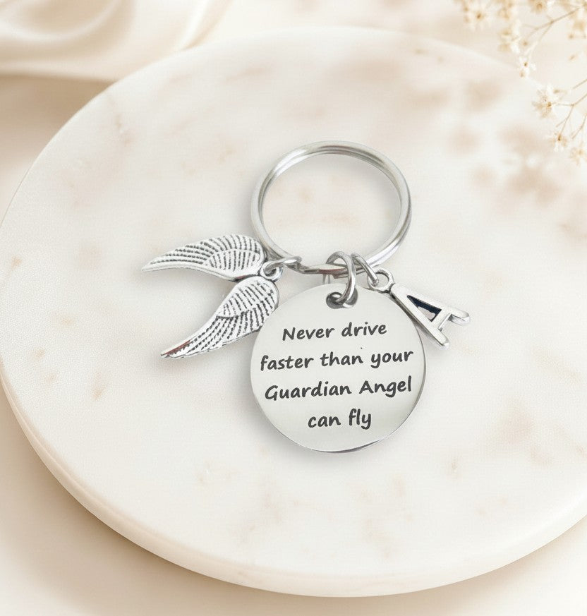 Personalized Drive Safe Keychain