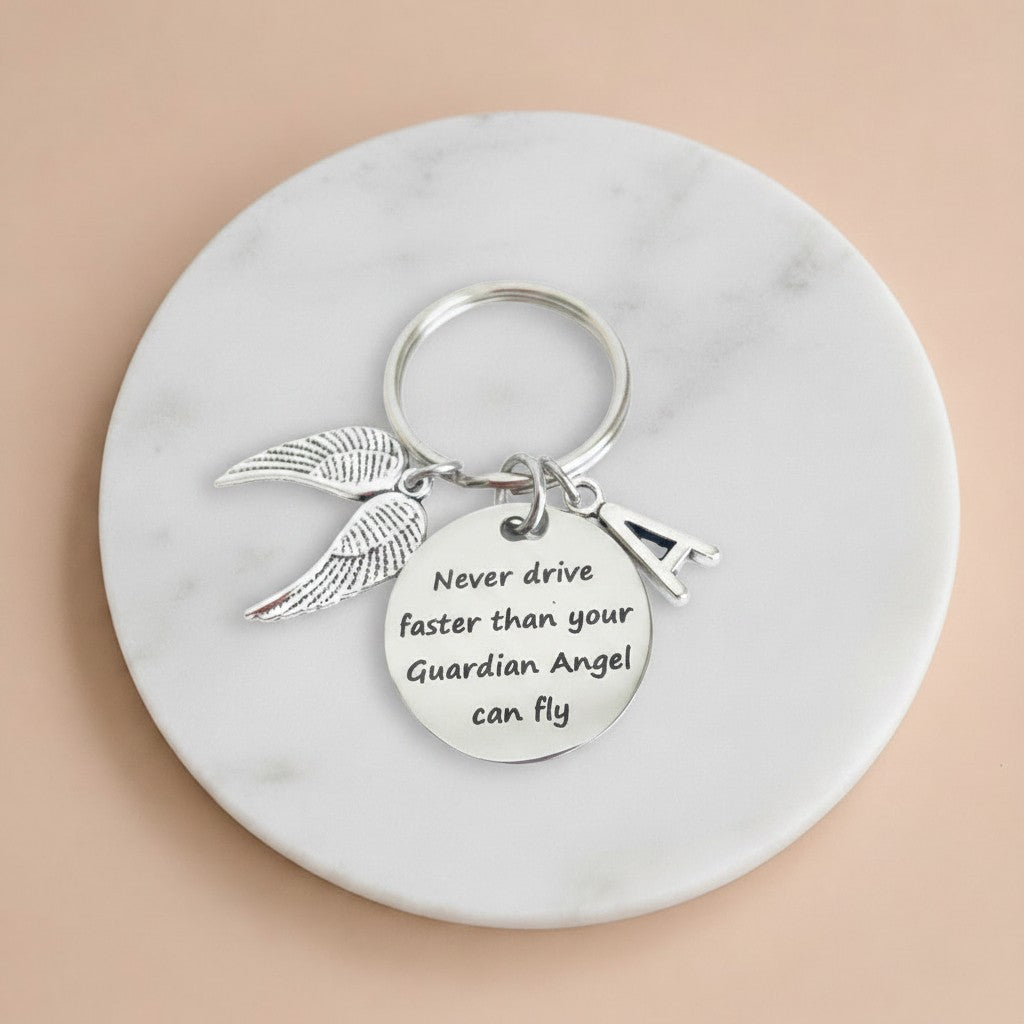 Personalized Drive Safe Keychain