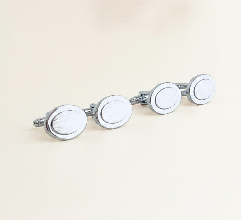 Personalized Oval Cufflinks • Gift for Him