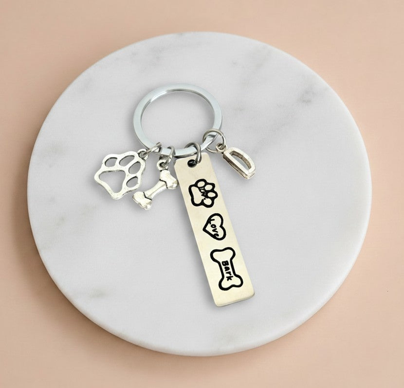 Personalized Dog Lover Keychain