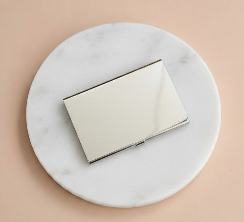 Personalized Matte Business Card Holder