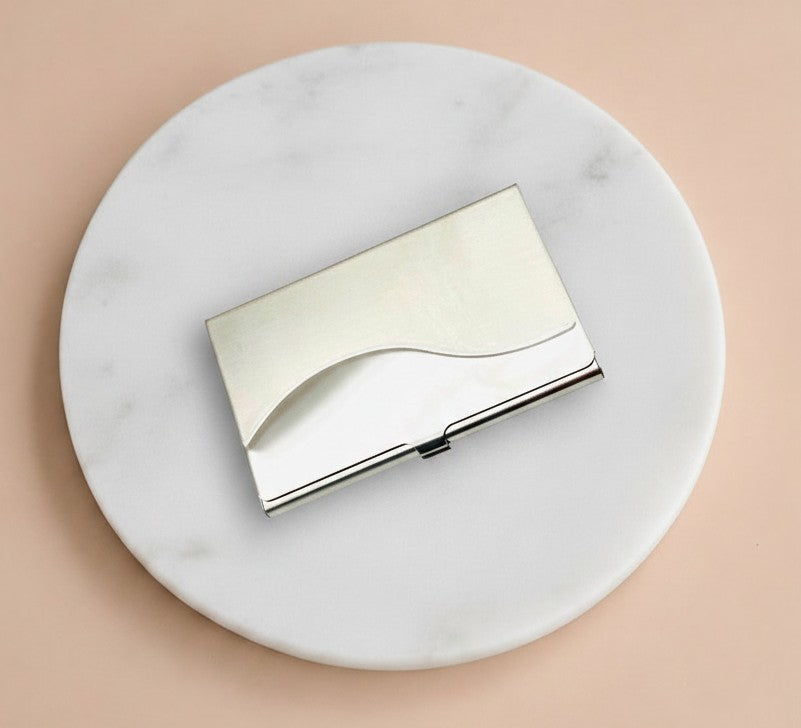 Personalized Matte Business Card Holder