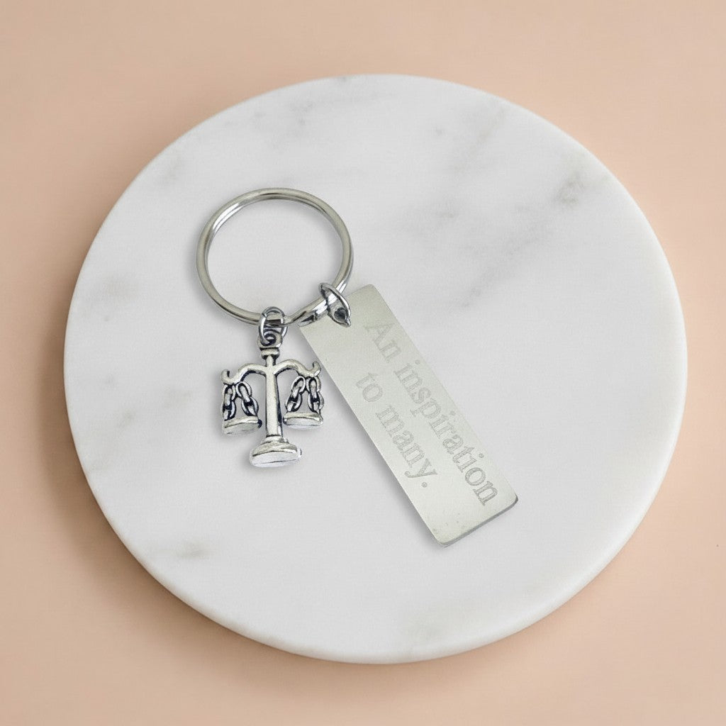 Personalized Scale Keychain