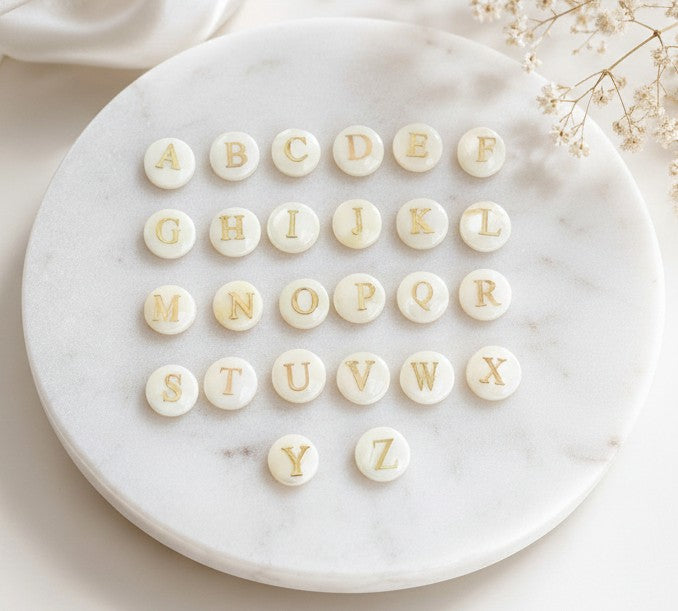 Personalized Shell Initial Bracelet
