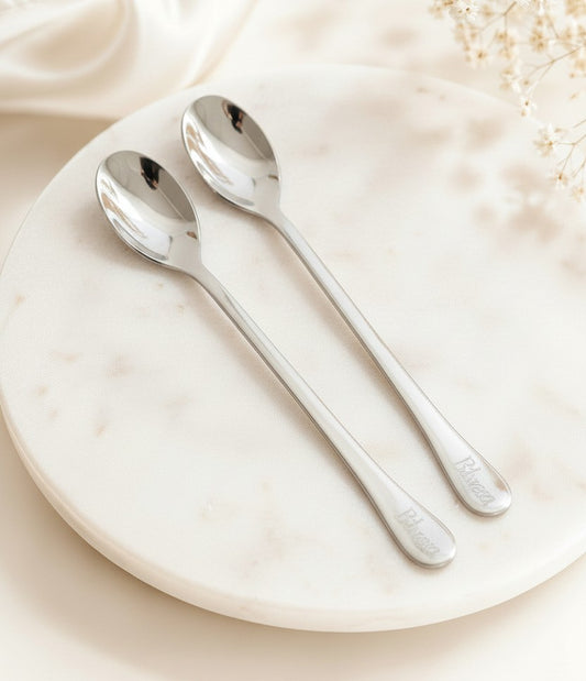 Personalized Stainless Steel Small Spoon • Custom Dessert Spoon