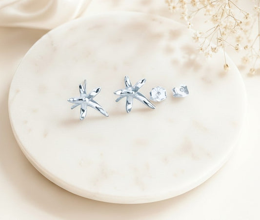 Sterling Silver Starfish Stud Earrings