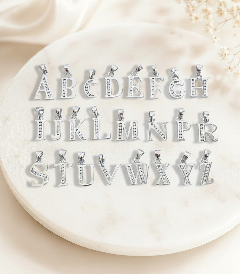 Personalized Sterling Silver Initial Necklace