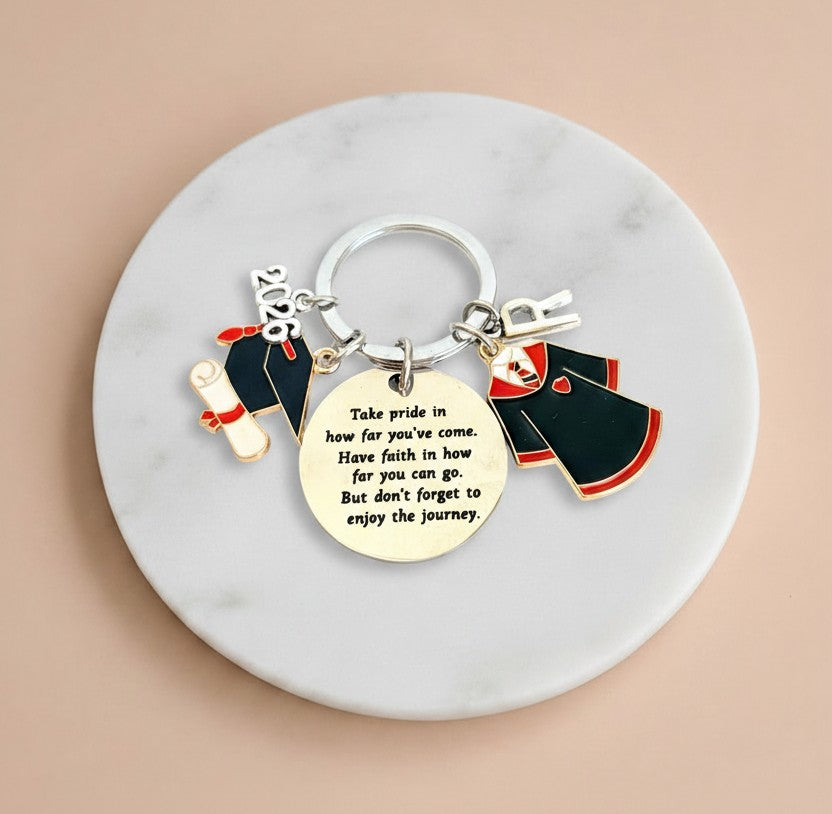Personalize Graduation Inspirational Keychain