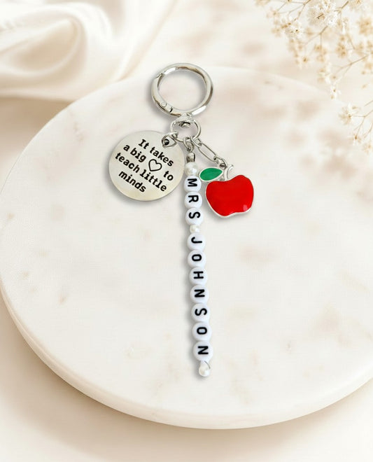 Personalized Teacher Bag Charm