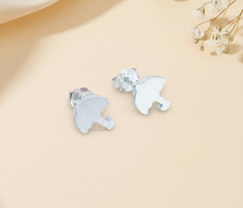 Sterling Silver Small Umbrella Stud Earrings