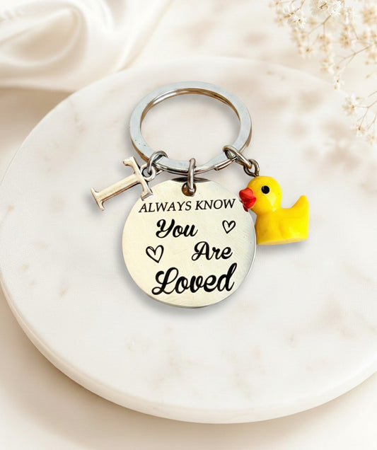 Personalized "Always Know You are Loved" Keychain