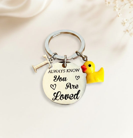 Personalized "Always Know You are Loved" Keychain