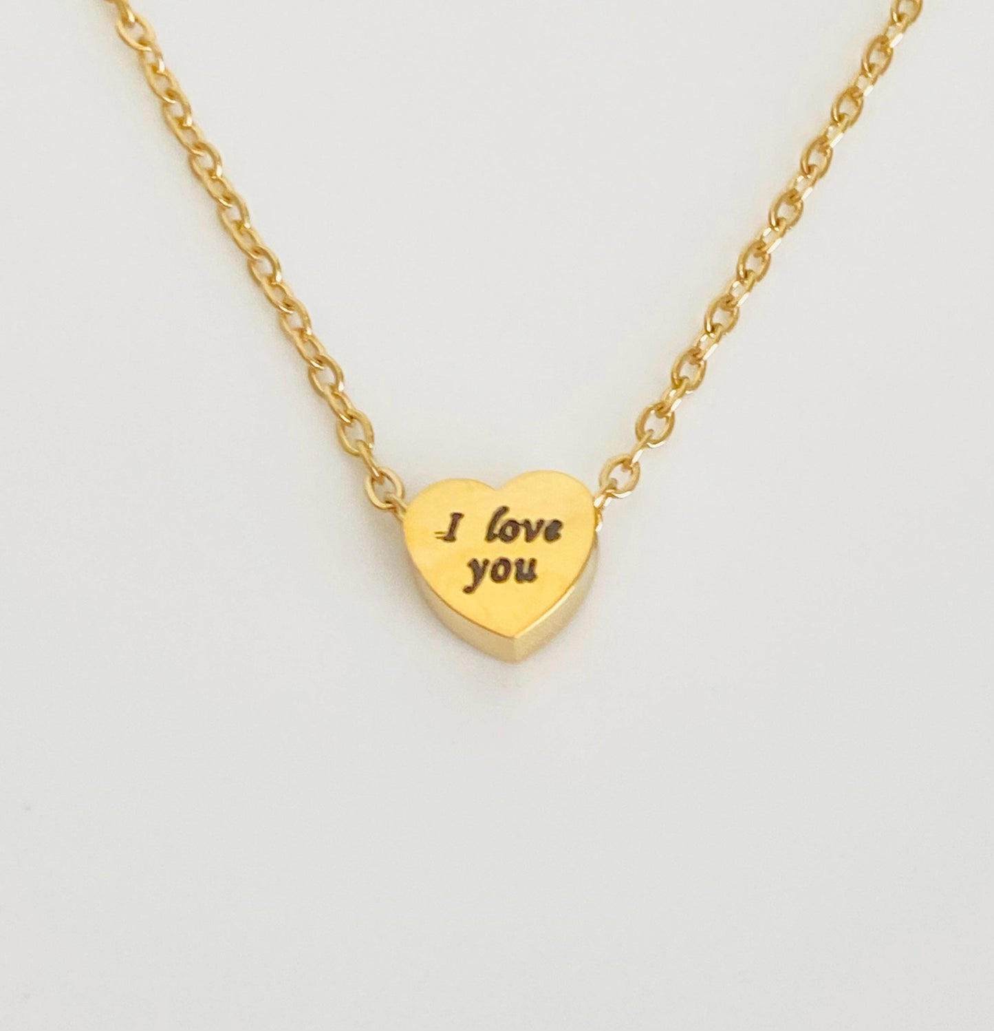 Personalized Small Heart Necklace • Gift for Wife. Sisters. Best Friends