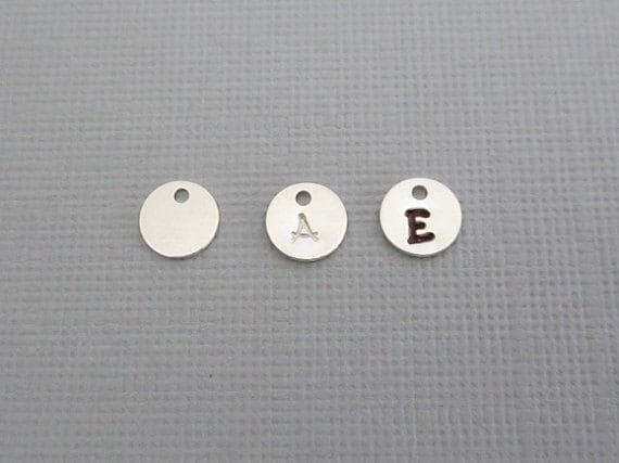 Personalized Cross Necklace with Hand Stamped Initial Charm • Custom Faith Necklace