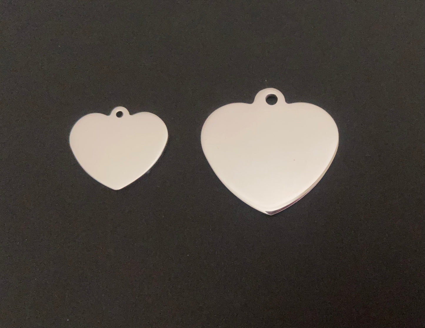 Personalized Heart Charm Key Chain • Custom Engraved Stainless Steel Love Keychain