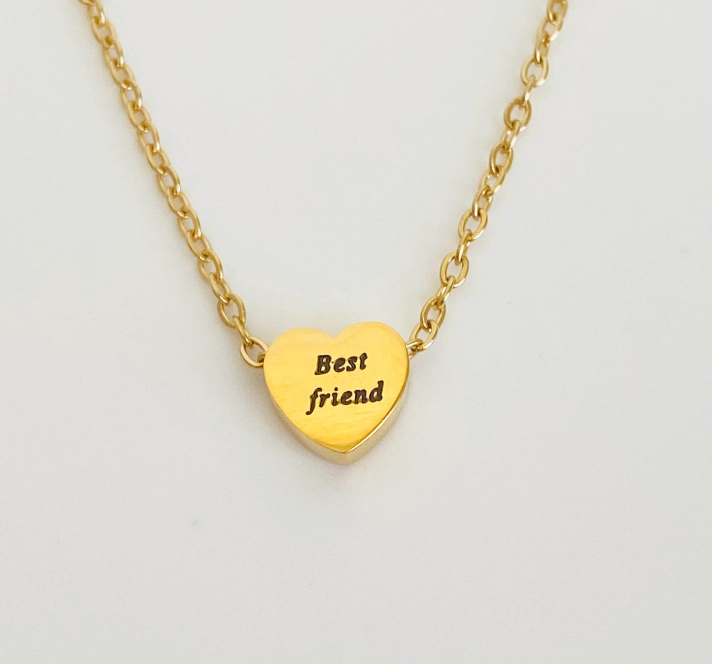 Personalized Small Heart Necklace • Gift for Wife. Sisters. Best Friends