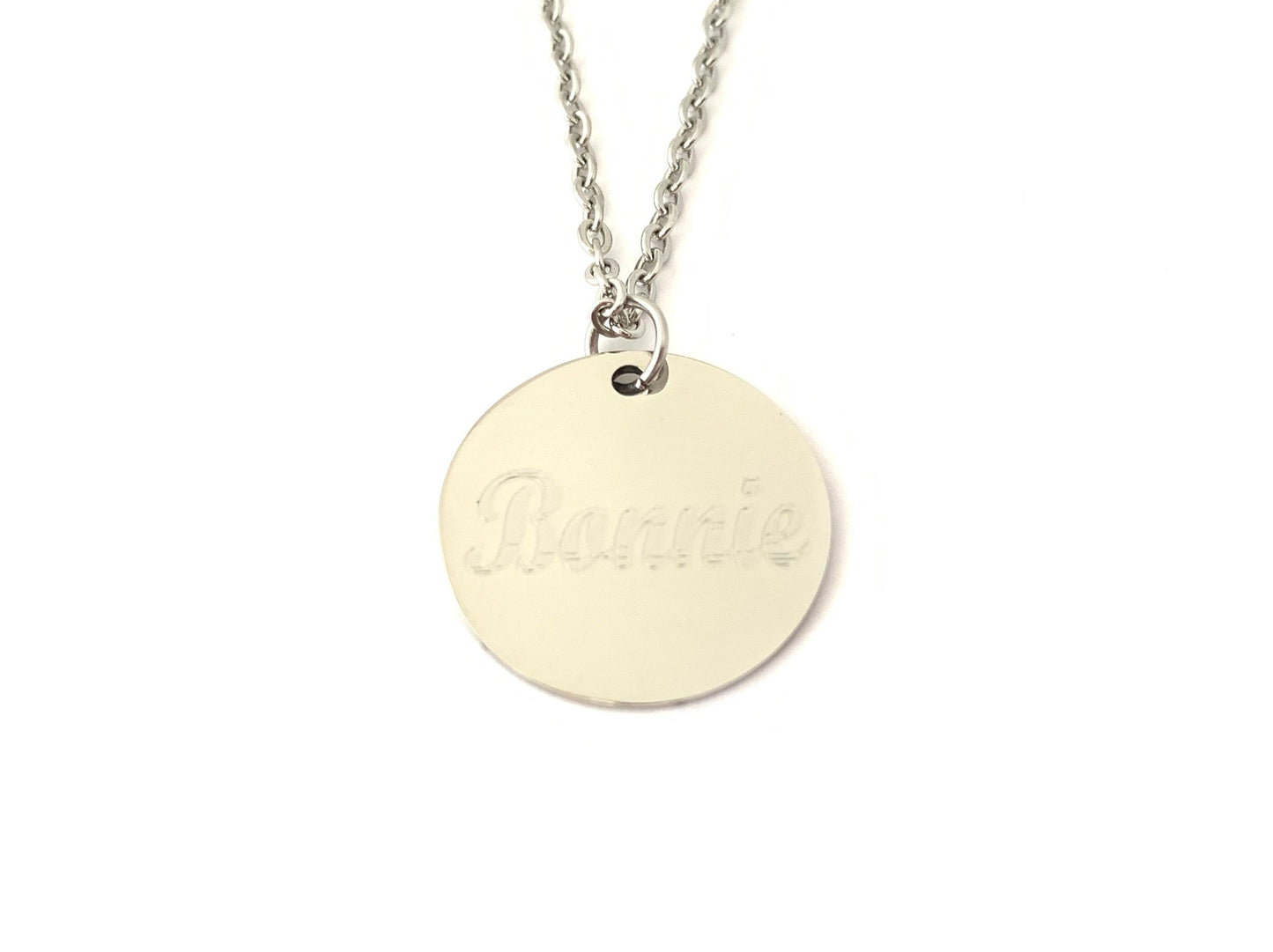 Personalized Stainless Steel Name Necklace • Custom Name Necklace in Stainless Steel, Gold or Rose Gold