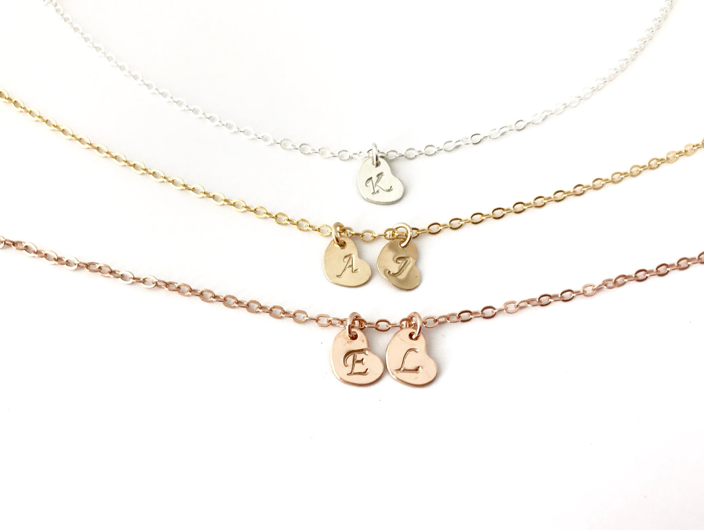 Personalized Initial Bracelet • Custom Initial Bracelet in Sterling Silver, Gold Filled or Rose Gold