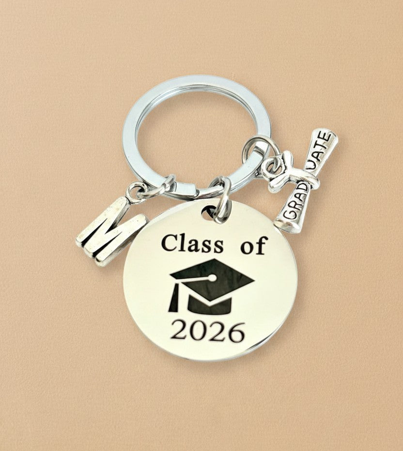 Personalized Class of 2026 Keychain