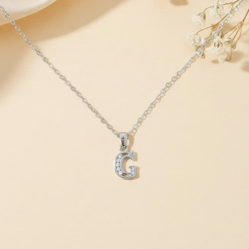 Personalized Sterling Silver Initial Necklace