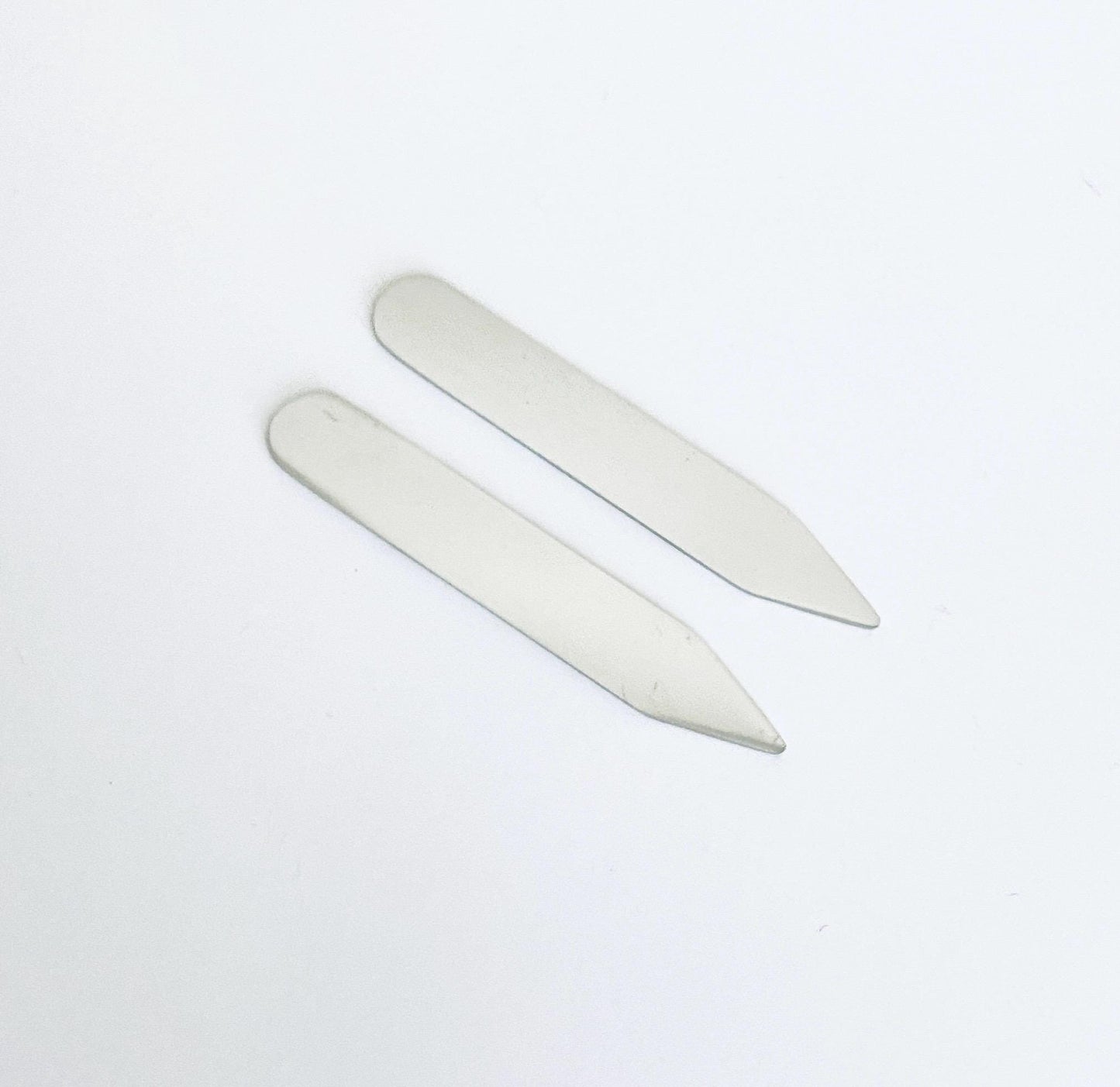 Personalized Stainless Steel Collar Stays • Custom Engraved Metal Shirt Stays for Men, Wedding & Groomsmen Gift