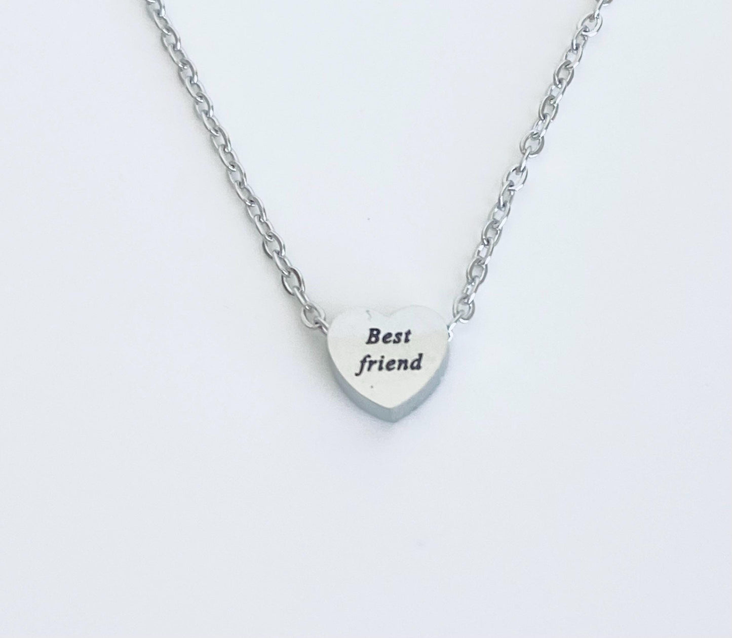 Personalized Small Heart Necklace • Gift for Wife. Sisters. Best Friends