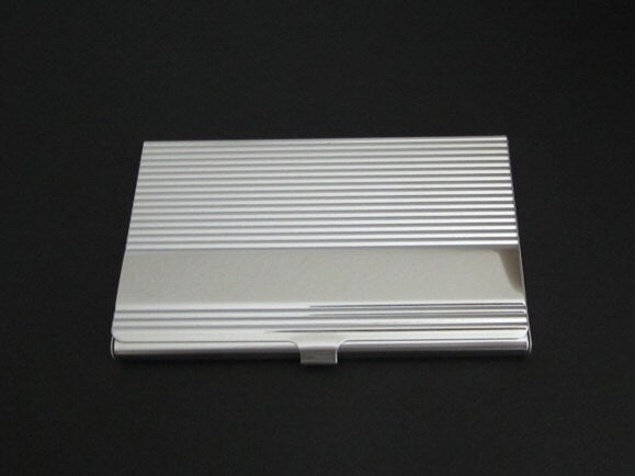 Personalized Business Card Holder • Custom Engraved Metal Business Card Case