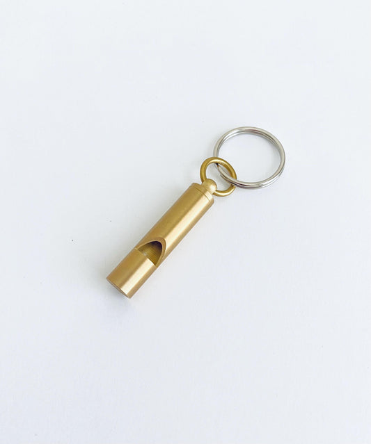 Personalized Whistle Key Chain • Compact Safety Emergency Keychain with Whistle