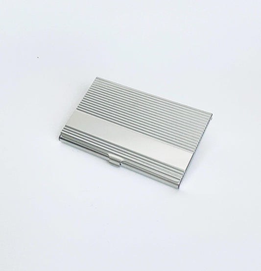 Personalized Business Card Holder • Custom Engraved Metal Business Card Case