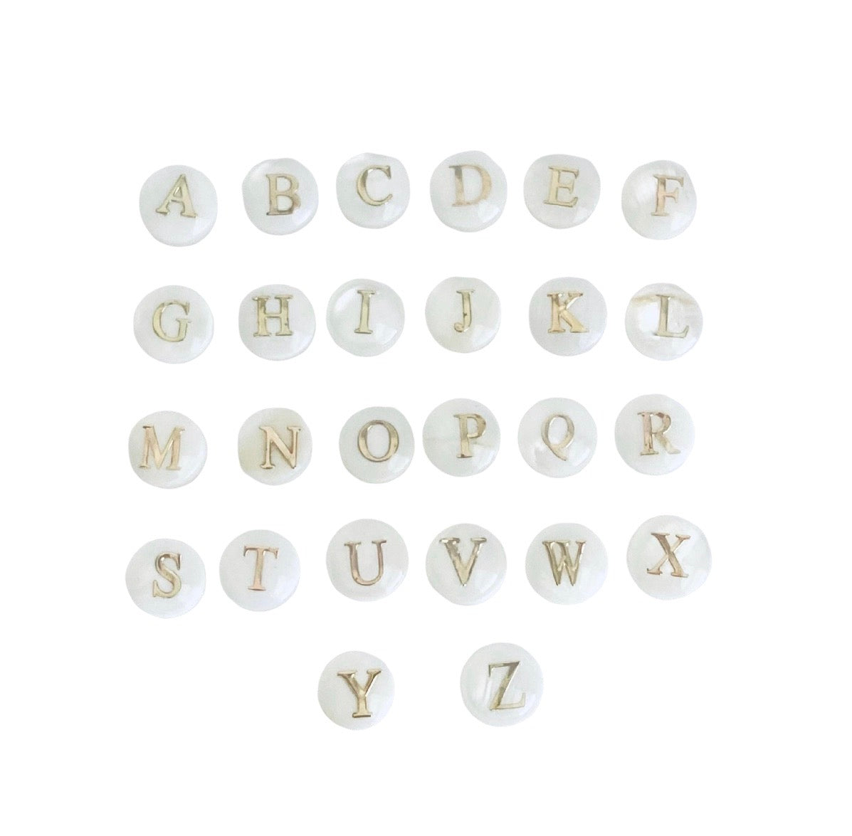 Personalized Gold Beaded Stretch Bracelet