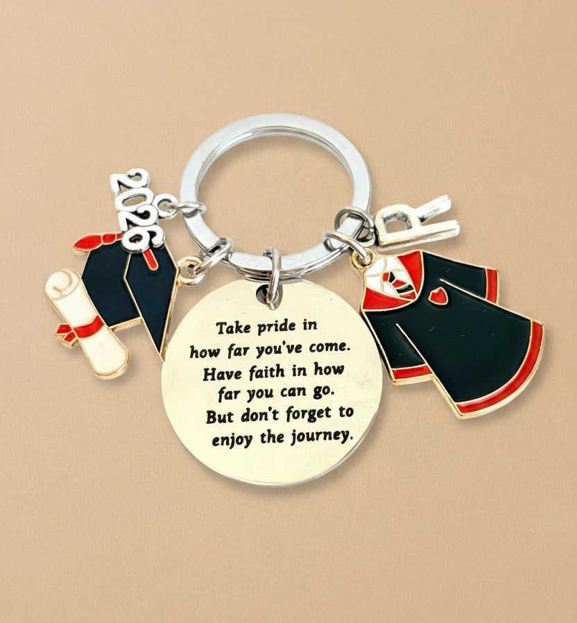 Personalize Graduation Inspirational Keychain
